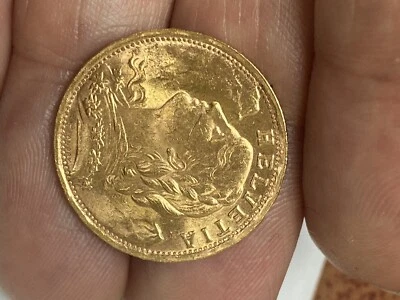 $399 • Buy Vintage 1935 L-B Switzerland 20 Francs Gold Coin Swiss Helvetia