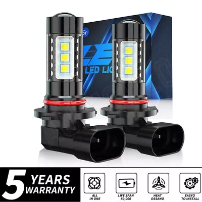 Pair H10 LED Fog Driving Light Bulbs Kit 9145 9140 White 6000K Super Bright Lamp • $16.99