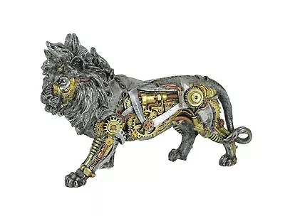 Mechanical Steampunk Cyborg African Lion Statue • $39.99