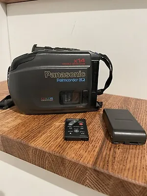 PANASONIC Color Palmcorder IQ- PV-IQ305 VHS-C VCR Camcorder X14 Player & Remote • $39.99