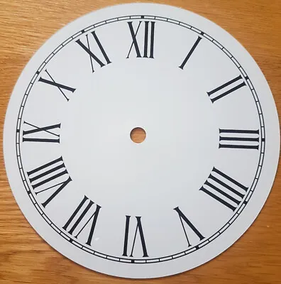 £8.55 • Buy NEW - 7 Inch Clock Dial Face - White - 177mm Roman Numerals - DL19