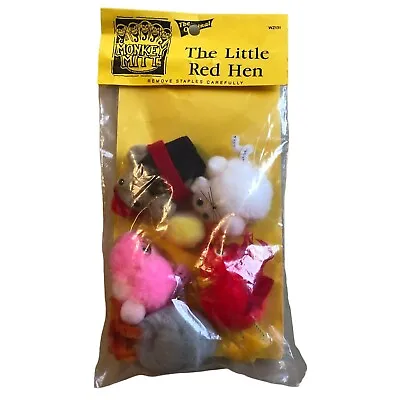 Monkey Mitt Finger Puppets The Little Red Hen Vintage Story Aid Homeschool New • $13.28