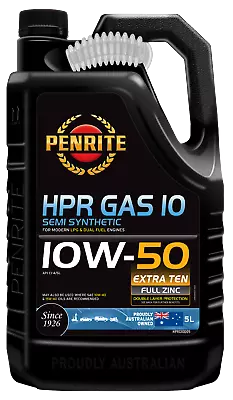 Penrite Hpr Gas Semi Synthetic Engine Oil 5l 10w50 HPRG10005   • $70.95