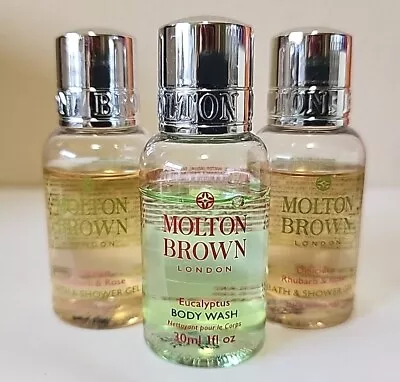 3x New Molton Brown Body Wash Bath & Shower Gel Sample Travel Size 1 Oz Lot • $3.99