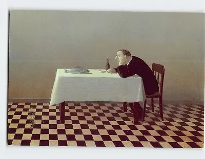 Postcard  Mann Fisch Tisch By Michael Sowa • $8.39