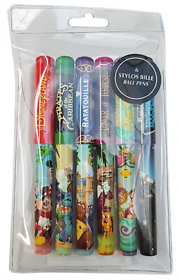 Disneyland Paris Ride Attraction Pen Set Mickey Minnie Mouse 6 Pens Disney Parks • $31.56