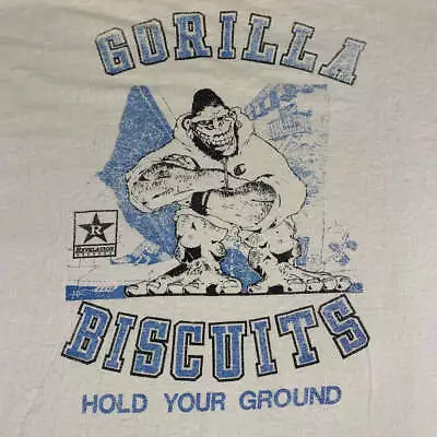 Vintage Gorilla Biscuits Hold Your Ground T-shirt All Size S-5XL • $16.91