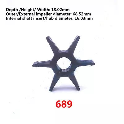 Impeller 689-44352-02-00 For Yamaha 25HP 30HP Outboard Engine Parts Water Pump • $17.60