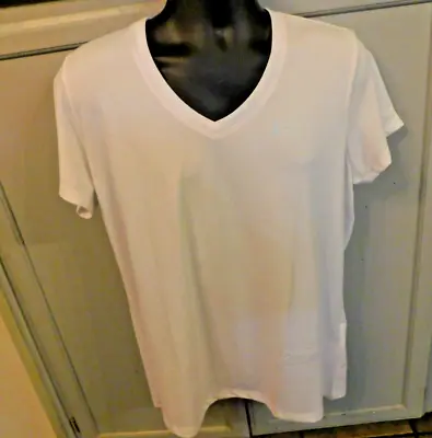 Under Armour Heat Gear White S/S V-neck T-shirt Men Sz XL NWT • $9.99