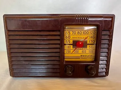 $20 • Buy RARE 1942 Philco Transitone Model 42-PT26 Vintage Vacuum Tube Radio Bakelite