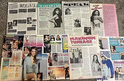 RARE 90s MARIAH CAREY MAGAZINE INTERVIEWS Clippings Articles LOT • $14.99