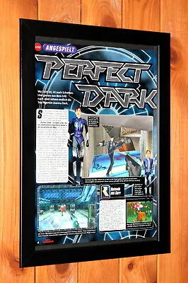 2000 Perfect Dark Nintendo 64 Vintage Small Promo Poster / Ad Page Framed • $39.58