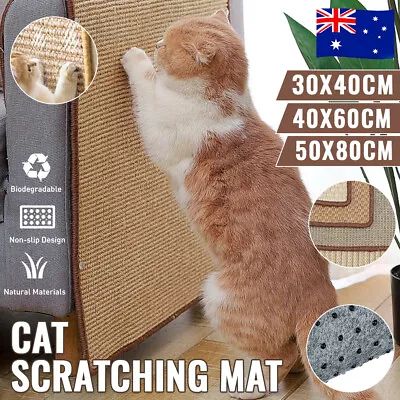 Cat Scratcher Mat Sisal Board Scratching Post For Climbing Tree Pad Cooling Mat • $14.59