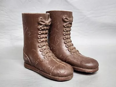 Vintage GI Joe Action Soldier Marine Tall Brown Boots A • $22.95