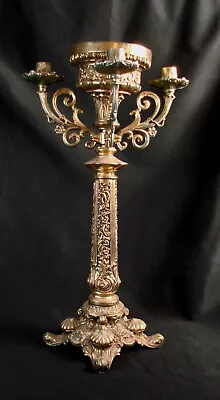 Vintage Rococo Candelabra NON-Electric Lamp Base - Parts • $55