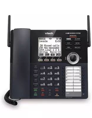 READ! VTech AM18447 Main Console 4-Line Expandable Business Office Phone System • $44.95