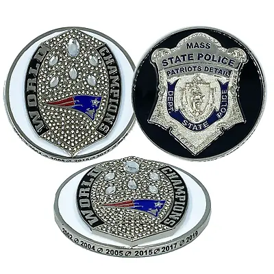 BL12-007 MSP Massachusetts State Police Trooper Stadium Detail Championship Chal • $19.99