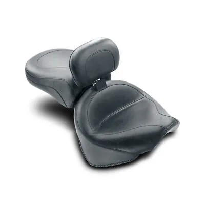 Mustang - 79221 - Vintage Two-Piece Seat W/ Backrest 1999-11 Yamaha V-Star 1100 • $749.95