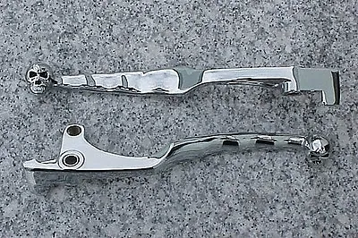 1987-2008 Kawasaki Vulcan 88 1500 1600 Classic Nomad Drifter CHROME SKULL LEVERS • $16.95