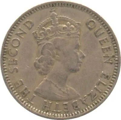 Cyprus 50 Mils Coin | Queen Elizabeth II | KM36 | 1955 • $4.36