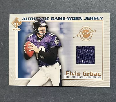2002 Pacific Private Stock Reserve Authentic Game-Worn Jersey Elvis Grbac #13 • $4