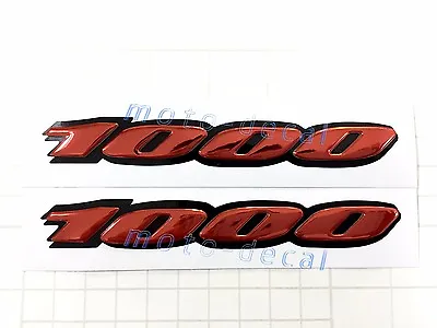 New 3D Raised Chrome For GSXR GSXR1000 Emblem Red Decal Fairing Sticker Bling • $13.78