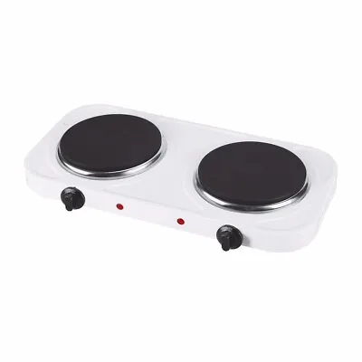 Electric Double Hot Plate Portable Kitchen Table Top Cooker Stove Hotplate 2000W • £19.40