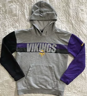 Nike Kids' NFL Minnesota Vikings Hoodie Medium 10/12 Cotton Blend • $18.99