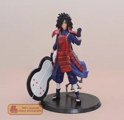 Anime Ninja Shippuden Uchiha Madara Circular Fan Action Figure Statue Toy Gift • $18.39