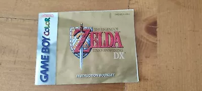 Nintendo Game Boy Color The Legend Of Zelda Link's Awakening DX Instructions • £4.99