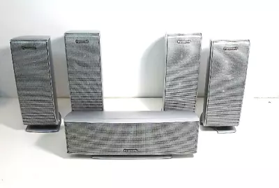 Set Of 5 Panasonic Surround Speakers 55watts Satellite And 160watts Center • $34.95