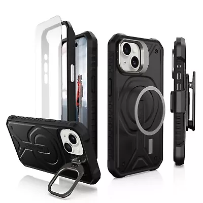 CaseBorne Magnetic Case For Apple [iPhone 15] With Kickstand & Holster • $39.96