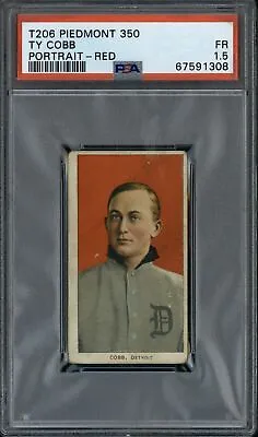 1909 T206 Ty Cobb (Red Portrait) Piedmont 350 - PSA 1.5 • $5225