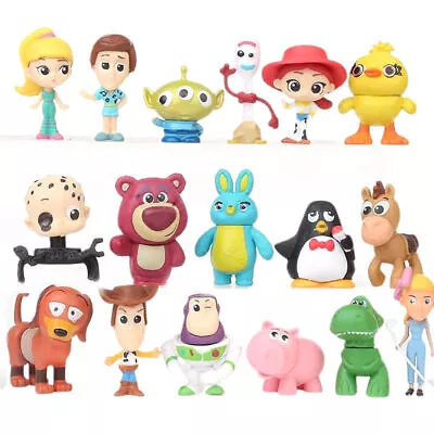 17Pcs/Set Toy Story 4 PVC Mini Figures Doll Woody Jessie Forky Ducky Toys Gift ☆ • $21.83