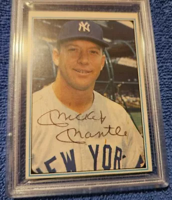 Mickey Mantle Signed Autographed 1982 Trading Card Authentic COA Auto • $499.99