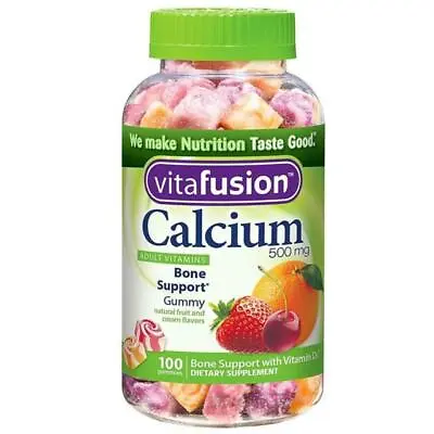 VitaFusion Calcium Gummy Vitamins 500mg - 100 Pcs Expires 6/24 • $14.90