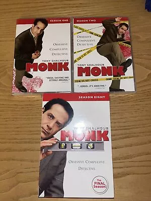 Monk: Season 1 2 & 8 Brand New DVD • $15