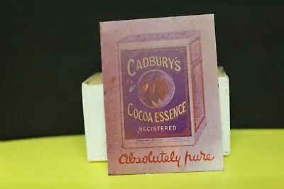 DOLLS HOUSE ( Metal Sign For Food Shop = Cadbury's Cocoa Essence • £2.99