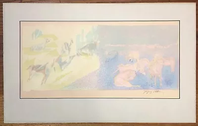 Jacques Villon Original Lithograph  Pastoral  Hand Signed - Vincent Price Coll. • $500