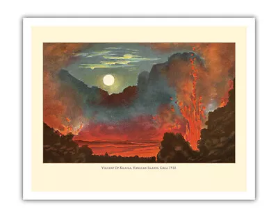 Kilauea Volcano Pele - Big Island Hawaii - Vintage Hawaiian Color Postcard 1910 • $12.98