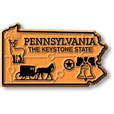 Pennsylvania Small State Magnet By Classic Magnets 2.3  X 1.4  • $5.99