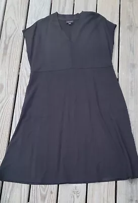 J Jill Wherever Dress Size Large Petite Black Knee Length EUC LN *Pockets* LBD  • $24.77