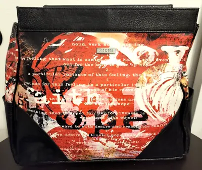 EUC - MICHE - Prima Bag Shell -  Hope  Red & Black Faux Leather • $10.95
