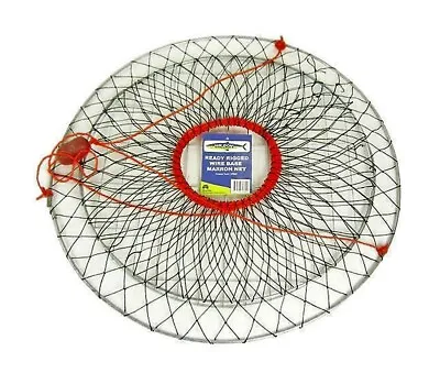 Wilson Ready Rigged Wire Bottom Marron Net- 2 Rings With Float And Rope • $22.95