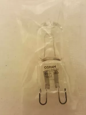 OSRAM 25W G9 CLEAR HALOGEN HALOPIN BULB 260lm FOR OVEN COOKER MICROWAVE LAMPS • £1.40