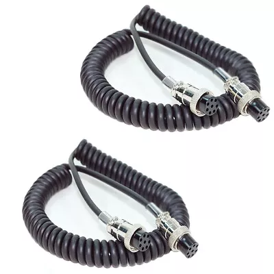 2X 8 Pin Desktop Mic Microphone Cable Cord For Yaesu MD-1 MD-100 MD-200 Female • $21.97