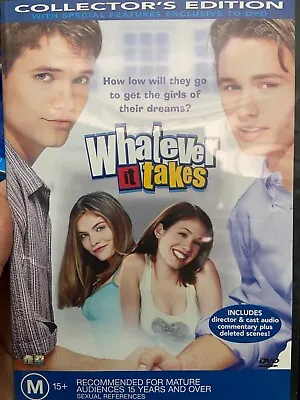 $9.75 • Buy Whatever It Takes Region 4 DVD (2000 James Franco Teen Comedy Movie)