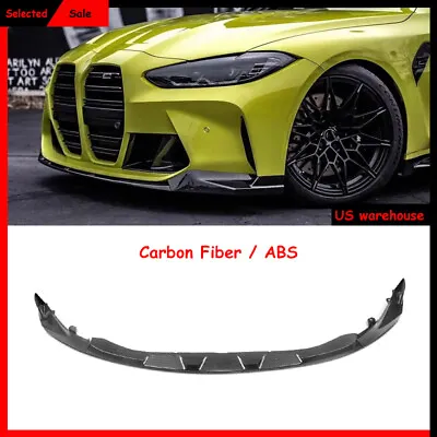 For 21-2024 BMW G80 M3 G82 G83 M4 Front Splitter Bumper Lip Spoiler Carbon Fiber • $154.79