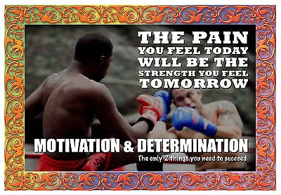 Kickboxing Change Dream INSPIRATIONAL MOTIVATIONAL QUOTE WALL POSTER PRINT #33 • £4.27