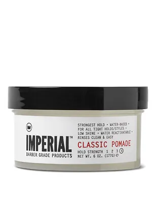 Imperial Barber Products Classic Pomade Strong Hold Mens Hair Style Styling 6oz • £23.95